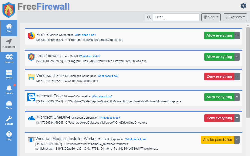 Free Firewall 2.6.0 Apps2