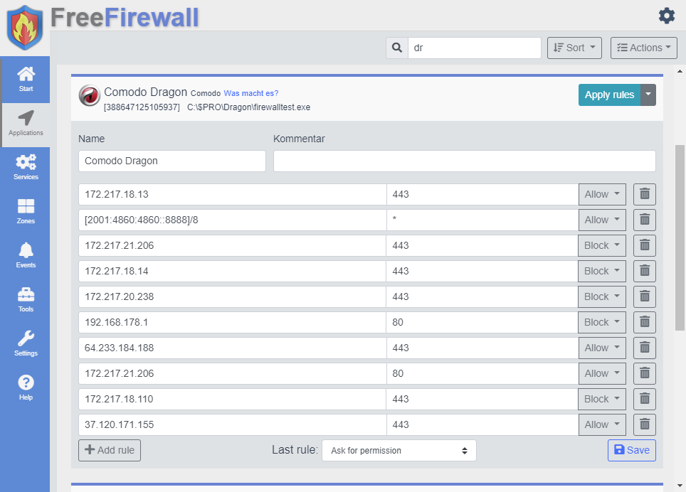 Firewall программа.