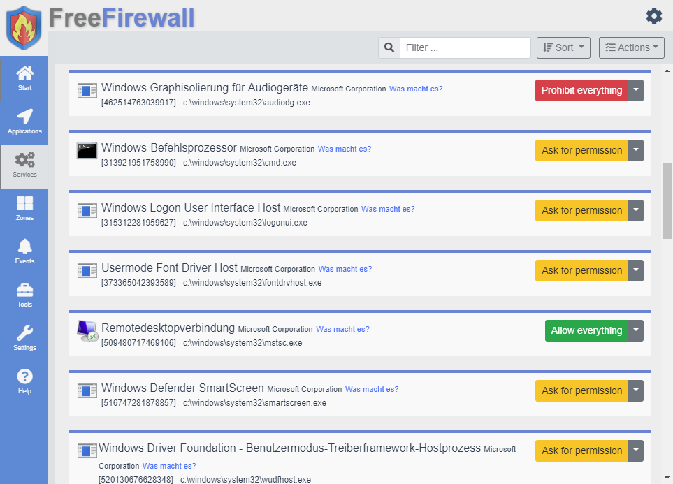 Install Free Firewall